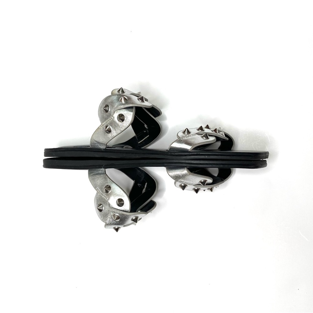 MARC FISHER Bodil Silver Studded Slide Sandal - Picture 6 of 16